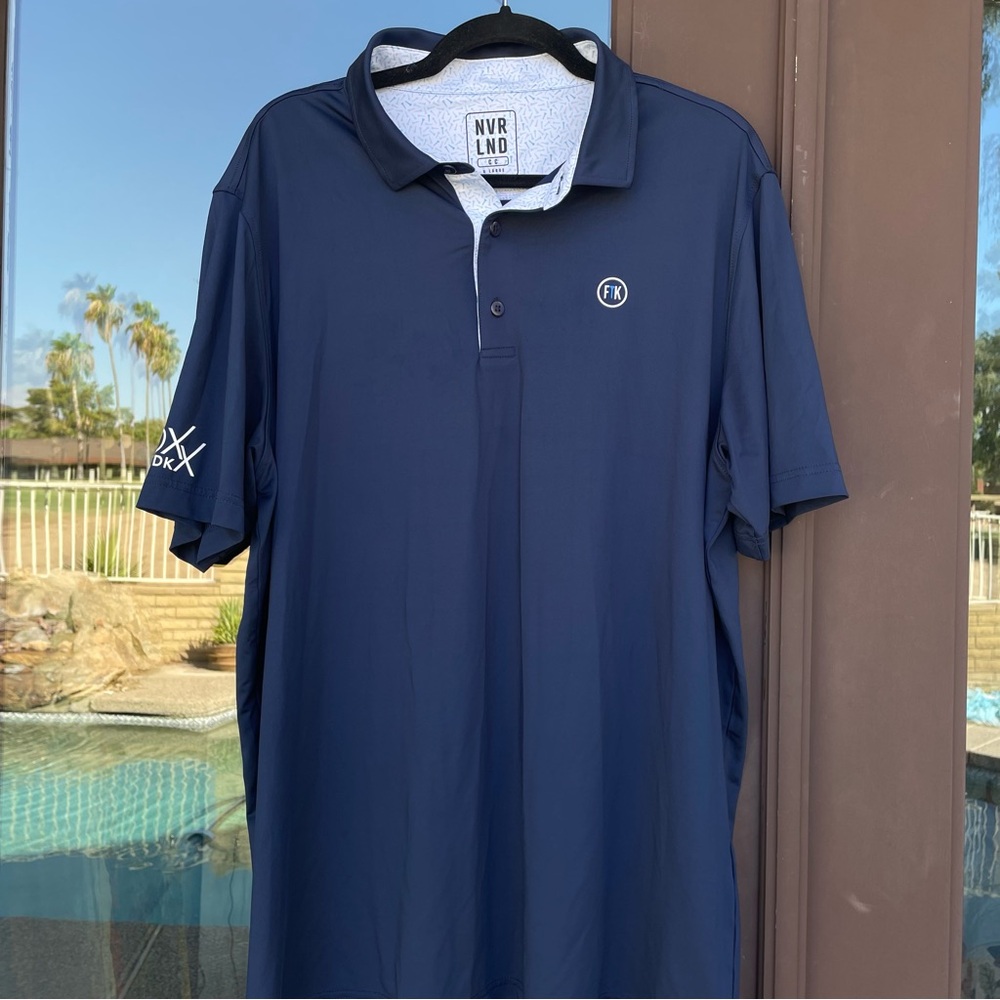 Nvr Lnd Cc (Neverland Country Club) Ftk Roxx Vodka Golf Polo Xl View 2